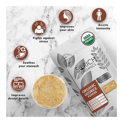 Sorich Organics Organic Licorice Powder 100 gm - Herbal Dietary Supplement