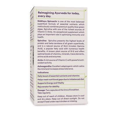 Siddhayu Spiruactiv Tablet 30's - Health Products