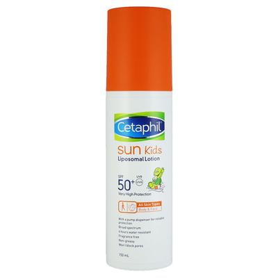 CETAPHIL SUN KIDS SPF 50+ UVB/UVA VERY HIGH PROTECTION LIPOSOMAL Lotion 150ml (N) - Lotions & Creams