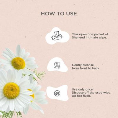 SheNeed Feminine Intimate Wipes 25 Wipes(Pack Of 2) 50 gm - Intimate Care