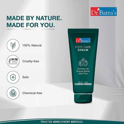 Dr Batra's Foot Care Cream - Kokum Butter 100 gm - Foot Creams & Lotions
