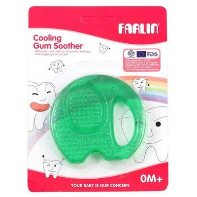 Farlin Elephant Cooling Gum Soother - Green 1's - Baby Oral Care
