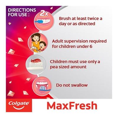 Colgate Max Fresh with Cooling Crystals Spicy Fresh Red Gel 70 gm - Toothpaste