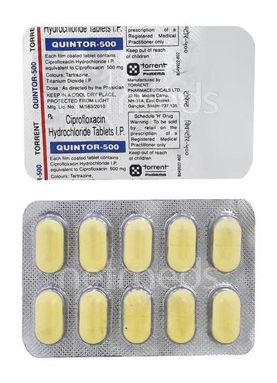 Quintor 500mg Tablet 10'S - Bacterial Infections-Qui