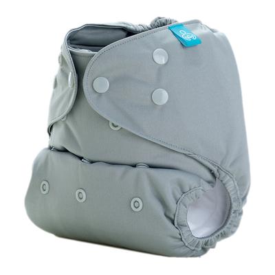 Bumberry Reusable Diaper Cover with 1 Wet Free Insert - Grey - Diapers & Wipes