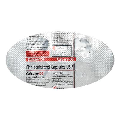 CALCARE D3 Softgel Capsule 4's - Supplements-Vit