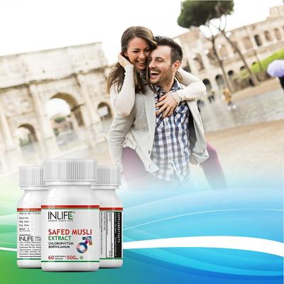 Inlife Safed Musli Extract 500 mg Vegetarian Capsule 60's - Sexual Care
