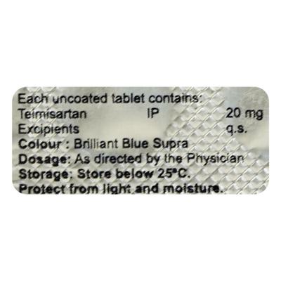 TELAID 20 Tablet 10's - Hypertension-Ang