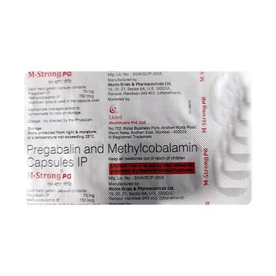 M STRONG PG Capsule 10's - Neuropathic Pain-Dru