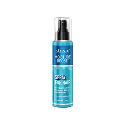Streax Moisture Boost Spray Hair Serum for Women & Men I Hydrating, Frizz Free , Smooth & Silky finish I With Fision AquaShield 100 ml - Hair Serums