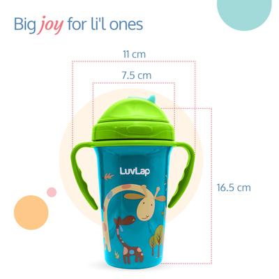 LuvLap Tiny Giffy Sipper - Green 300 ml - Feeding & Nursing