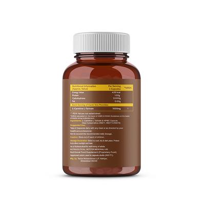 CF Carni-Von L-Carnitine L-Tartrate 1000 mg Veg Capsule 120's - Amino Acids