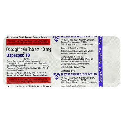 DAPASPEC 10 Tablet 10's - Diabetes-Ant
