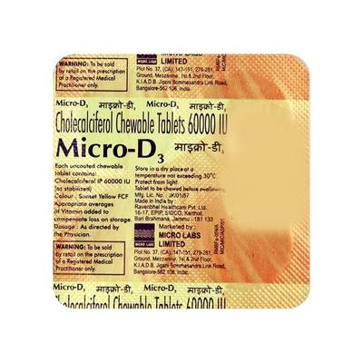 Micro D3 Tablet 4'S - Supplements-Vit