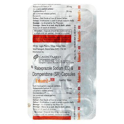 RABMERIT DSR Capsule 10's - Ulcer/Reflux/Flatulence-Aaa