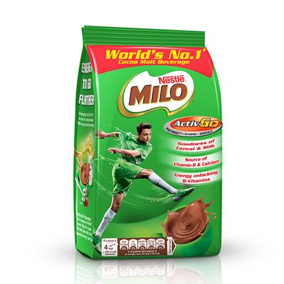 Nestle Milo Activ Go Health Drink Powder 250 gm (Refill Pack) - Kids Nutrition