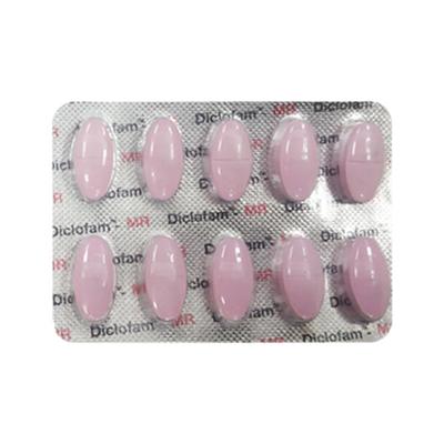 Diclofam MR 50/325/250mg Tablet 10'S - Pain relief-Nsa