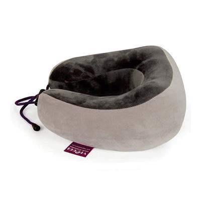 VIAGGI Vibrating Memory Foam Neck Massage Pillow (3 Mode) - Coffee Grey - Others Ortho Supports