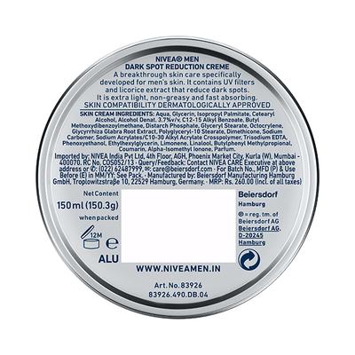 Nivea Men Dark Spot Reduction Creme 150 ml - Face Creams