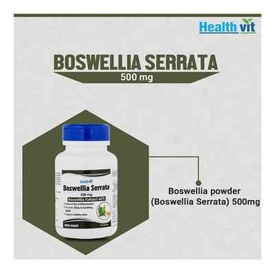 HealthVit Boswellia Serrata 500 mg Capsule 60's - Herbal Dietary Supplement
