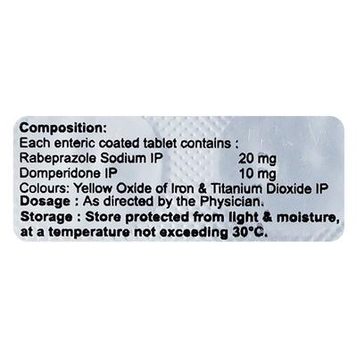RABEWAL D Tablet 10's - Ulcer/Reflux/Flatulence-Aaa