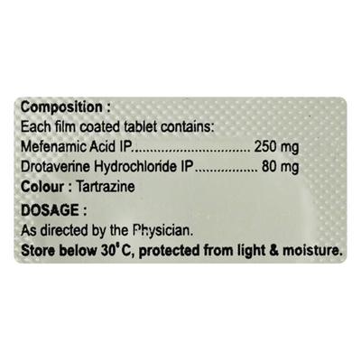 LYSOSPAS 80/250mg Tablet 10's - Pain relief-Aas