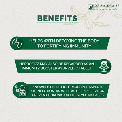 Dr.Vaidya's HerboFizz Amla 1000 mg Effervescent Tablet (Pack of 3 x 20's) - Speciality Medicines