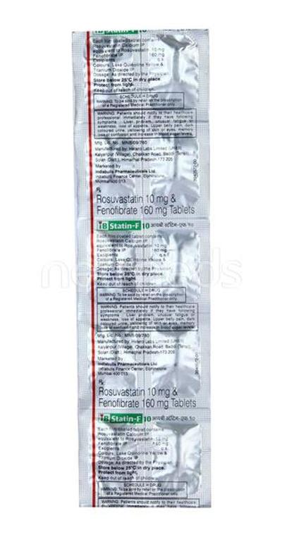 Ibstatin F 10/160mg Tablet 10'S - High Cholesterol-Dys