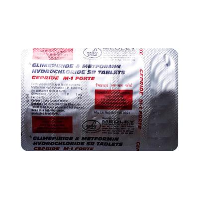 GEPRIDE M 1 FORTE Tablet 10's (N) - Diabetes-Ant