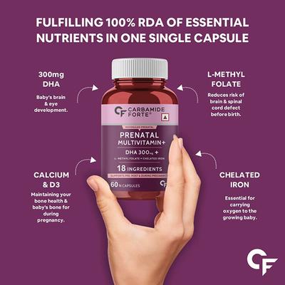 CF Prenatal+ DHA 300 mg+ Softgel Capsule 60's - Calcium And Minerals