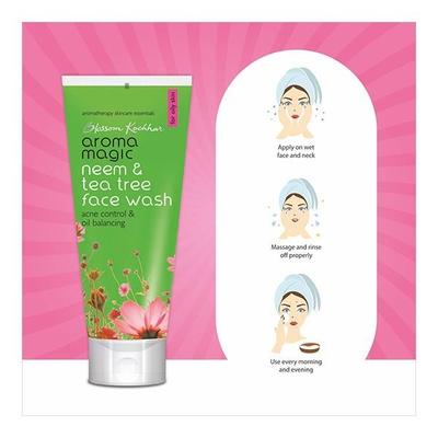Aroma Magic Face Wash - Neem & Tea Tree 100 ml - Face Wash & Cleansers