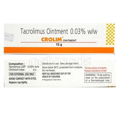 Crolim 0.03% Ointment 15gm - Atopic Dermatitis(Eczema)-Oth