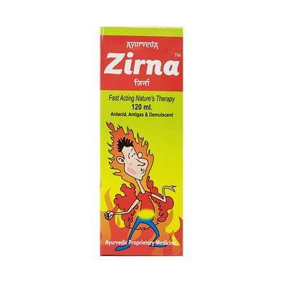 Zirna Fast Acting Nature's Therapy Antacid Tonic 120 ml - Acidity & Gas Relief