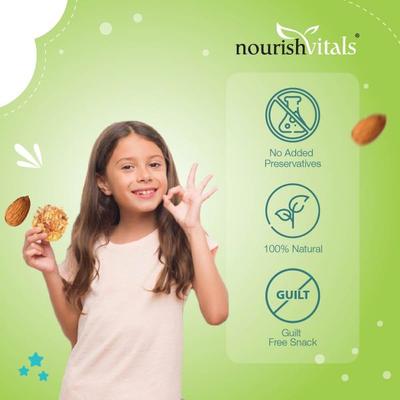 NourishVitals Sugar Free Almond Cookies 120 gm - Nutritional Bars