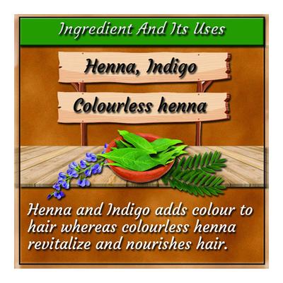 Indus Valley Bio Organic Herbal Henna Hair Colour Powder - Dark Brown 100 gm - Personal Care (Ayush)