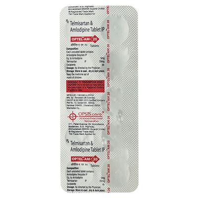 OPTEL AM 20mg Tablet 10's - Hypertension-Ana