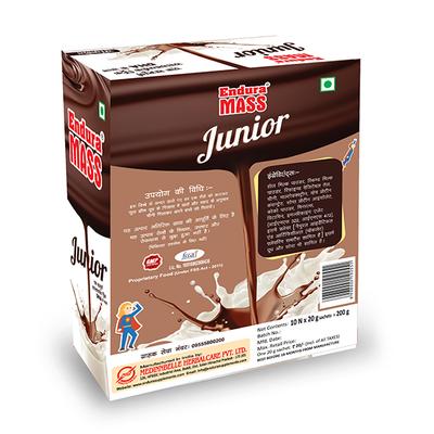 Endura Mass Junior Weight Gain Powder - Chocolate Flavour 200 gm - Weight Gain