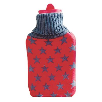 Meditive Hot Water Bottle with Cloth Cover - Red 1's - Hot Pack/Ice Bag