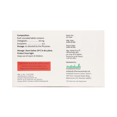 IBVILDA 50mg Tablet 15's - Diabetes-Ant
