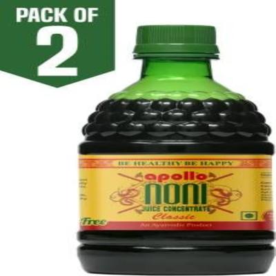 Apollo Noni Juice Concentrate - Classic (Pack of 2 x 450 ml) - Ayurvedic Juices