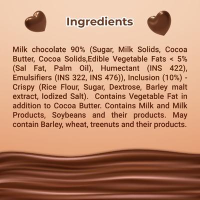 Galaxy Milk Chocolate Bar - Crispy 9 gm - Nutritional Bars