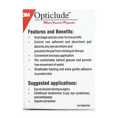 3M Opticlude Orthoptic Eye Patches (1537) 20's - Bandages