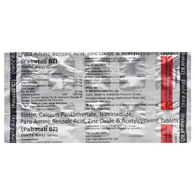 Pabatab BZ Tablet 10'S - Supplements-Vam