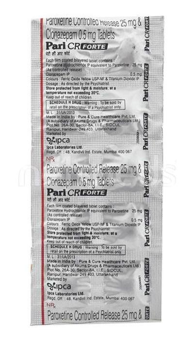 Pari CR Forte Tablet 10'S - Depression-Ant