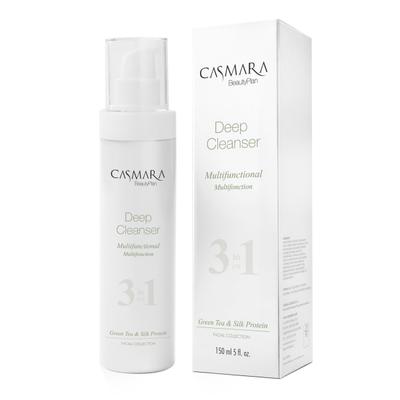Casmara 3 in 1 Deep Cleanser - Green Tea & Silk Protein 500 ml - Face Wash & Cleansers