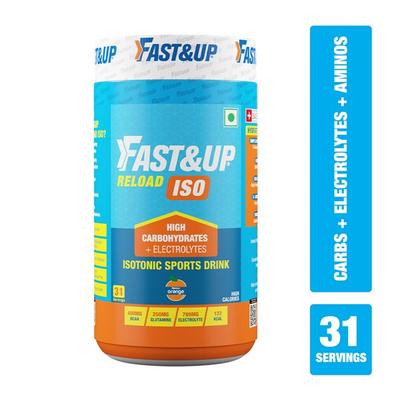 Fast&Up Reload Isotonic Energy Drink - Orange Flavour 1000 gm - Energy Drinks