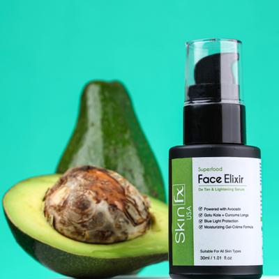 Skin Fx Superfood Face Elixir Serum - De Tan & Lightening (Avocado) 30 ml - Face Serum
