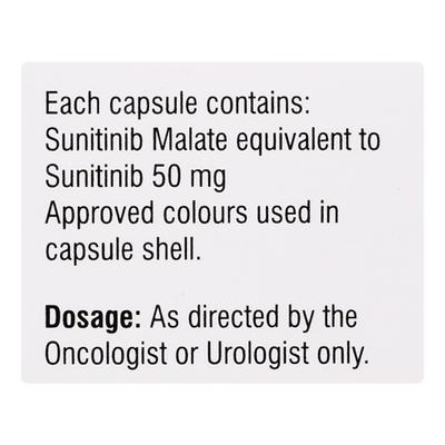 SUTINAT 50 Capsule 28's - Cancer Oncology-Tar