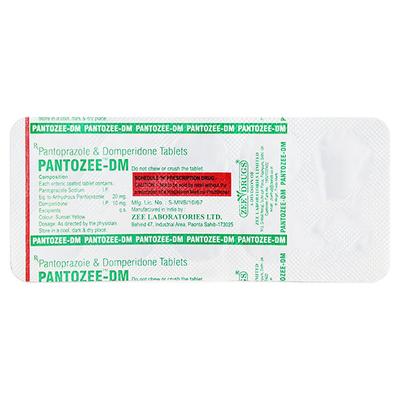 PANTOZEE DM Tablet 10's - Ulcer/Reflux/Flatulence-Aaa