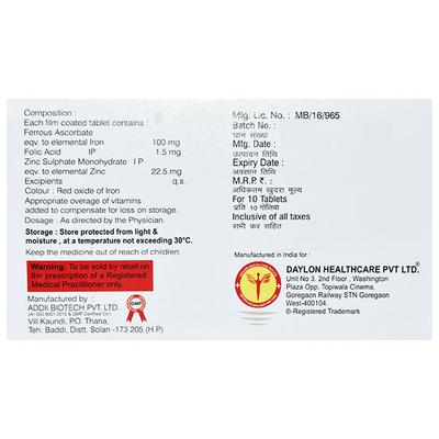 DAYLON XT Tablet 10's - Iron Supplement/Anaemia-Vma